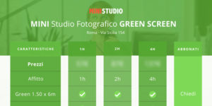 Affitto MINI STUDIO per Video Green screen