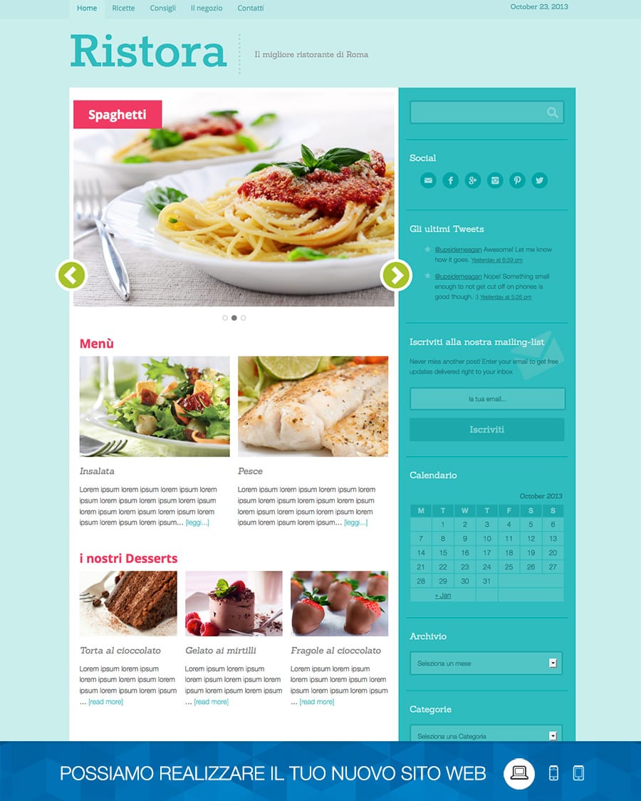 Sito web personalizzato